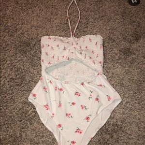 F21 floral bodysuit